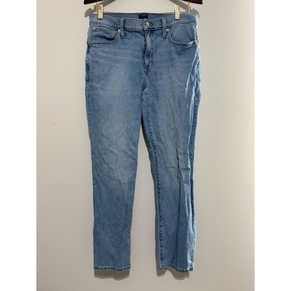 J.Crew Slim Boyfriend Jeans Light Wash Blue Denim Size 30 Mid Rise‎ Straight Leg